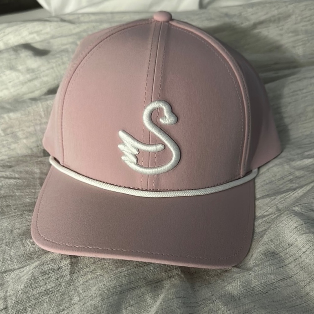 Pink Swan Embroidered Women's Cap
